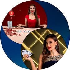 https 999 Live Baccarat ဂိမ်းစားပွဲ ကတ်ဖြန့်နေသောပုံ